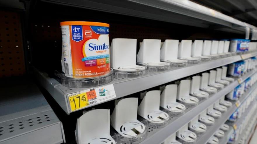 La sección de leche de fórmula para bebés en un supermercado de San Antonio, EE.UU., 10 de mayo de 2022. (Foto: AP)