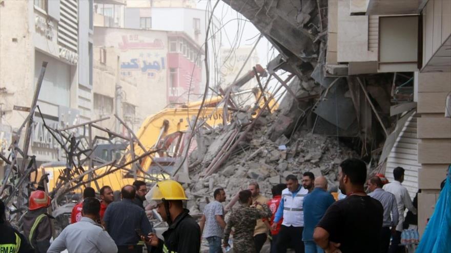 Vídeo: Derrumbe de un edificio en Irán deja al menos 6 muertos | HISPANTV