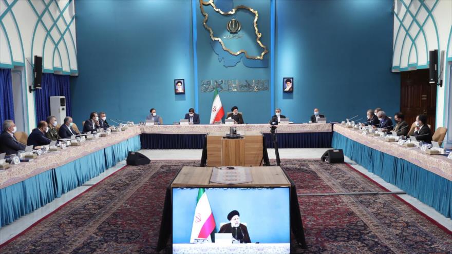 El presidente de Irán, Seyed Ebrahim Raisi, en una reunión de su Gabinete, 25 de mayo de 2022. (Foto: president.ir)