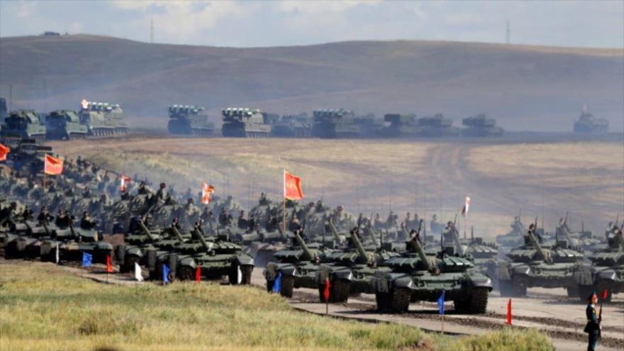 Una maniobra militar a gran escala realizada por el Ejército de China. (Foto: AP)