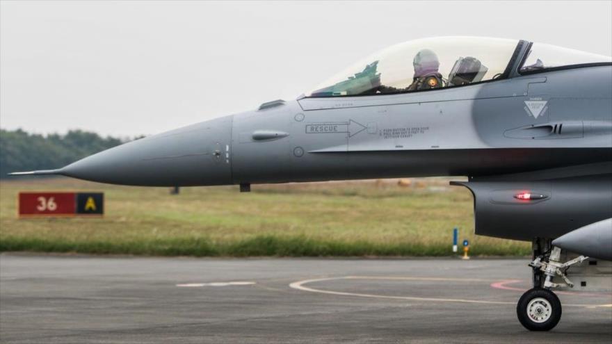 
Avión de combate F-16V en un simulacro de Taiwán para mejorar su preparación ante China, 5 de enero de 2022. (Foto: Getty Images)

