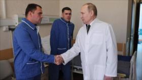 Vídeo: Putin visita a soldados heridos durante operación en Ucrania