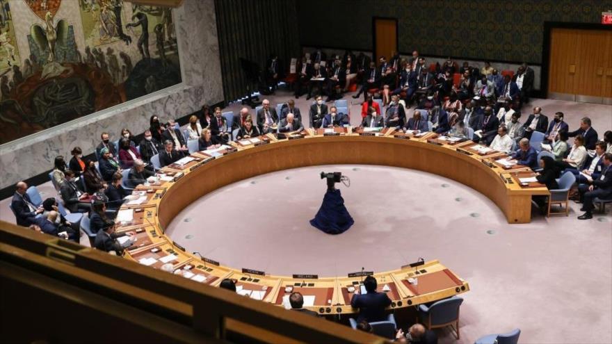 
Una sesión del Consejo de Seguridad de la ONU en Nueva York, Estados Unidos, 19 de mayo de 2022. (Foto: Getty Images) 
