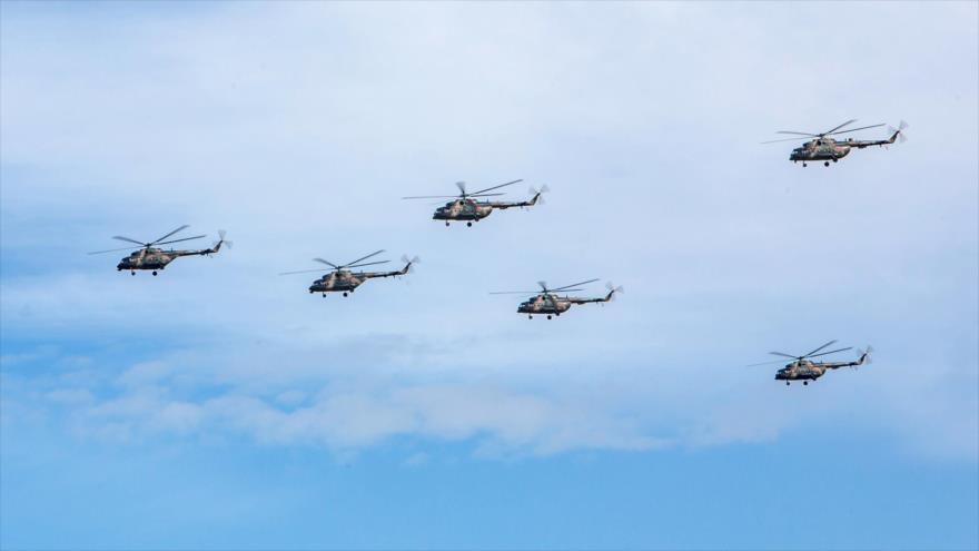 Vídeo: Helicópteros militares rusos copan el cielo de Siria