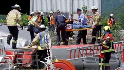 Descarrilamiento de un tren deja al menos 4 muertos en Alemania