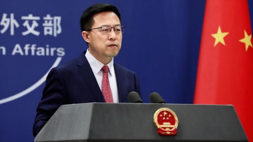 El portavoz del Ministerio de Asuntos Exteriores de China, Zhao Lijian. (Foto: Getty Images)