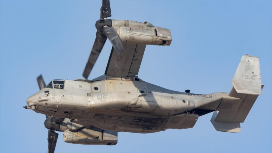 Un MV-22 Osprey del Ejército de EE.UU.