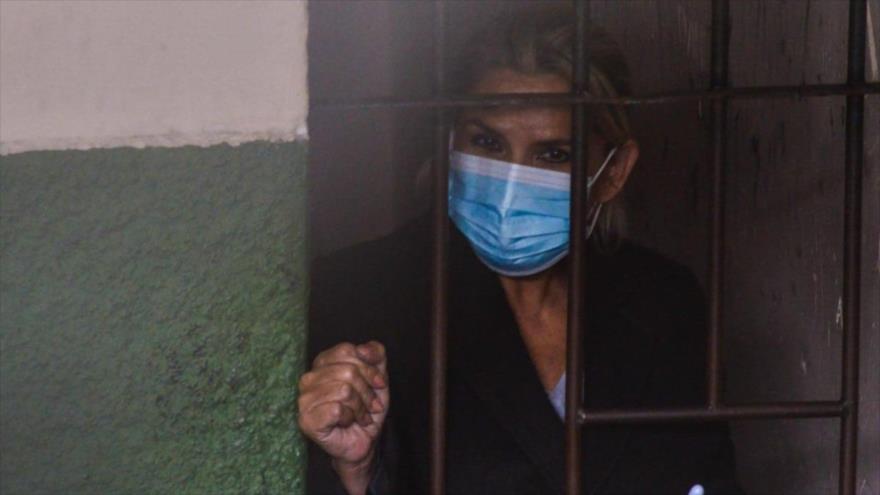 Jeanine Áñez, en una cárcel en La Paz, Bolivia. (Foto: Reuters)
