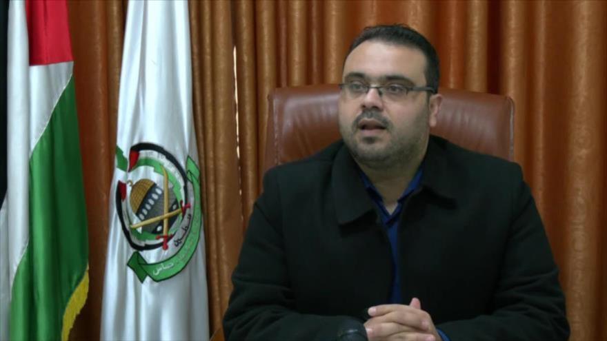 Hazem Qasem, un portavoz del Movimiento de Resistencia Islámica de Palestina (HAMAS).