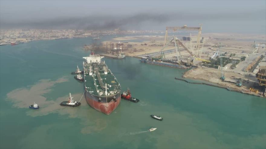 El segundo buque cisterna tipo Aframax, de fabricación iraní, entregado a Venezuela el 11 de junio de 2022.