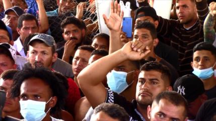 Autoridades migratorias disuelven caravana en Frontera Sur de México
