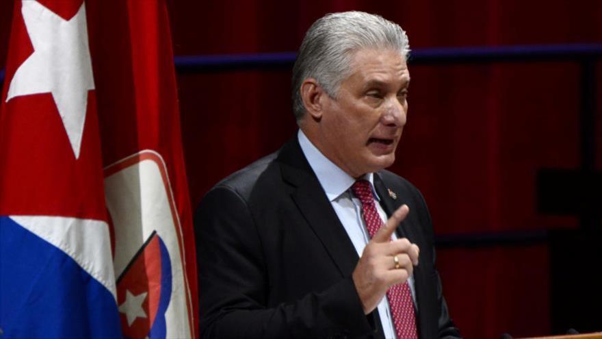 l presidente de Cuba, Miguel Díaz-Canel, 19 de abril de 2021. (Foto: Reuters)