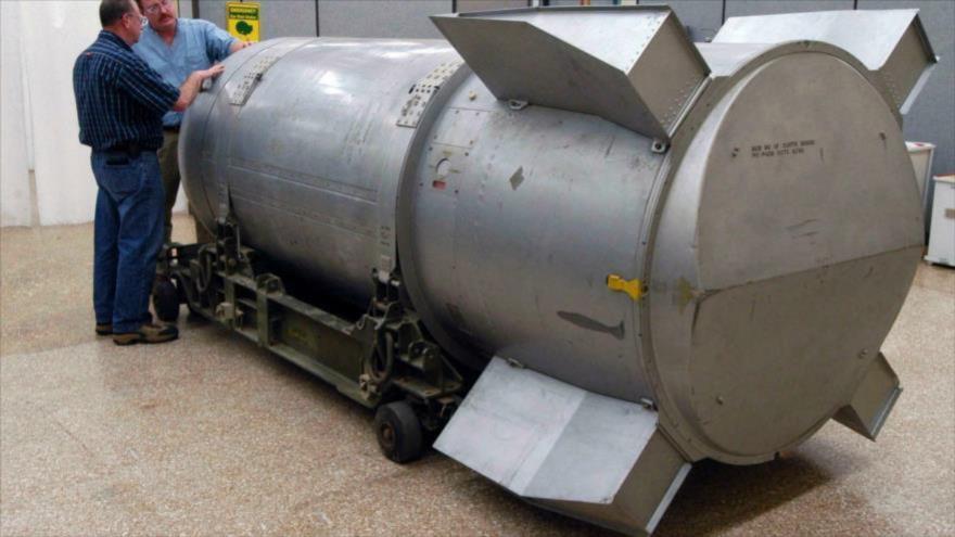 Una bomba nuclear B53 en las instalaciones de almacenamiento de armas nucleares de B&W Pantex, Texas. (Foto: Reuters)