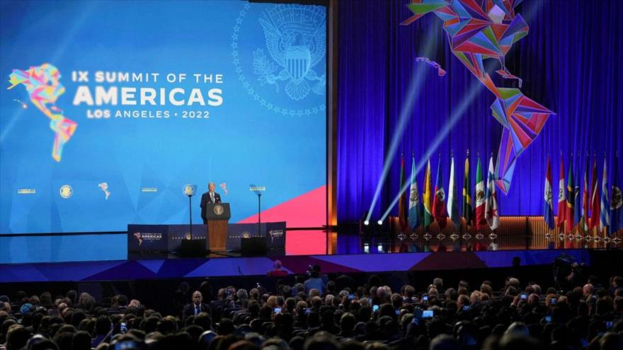 El presidente de los EE.UU., Joe Biden, durante la XI Cumbre de las Américas en Los Ángeles, California, 8 de junio de 2022. (Foto: Reuters)