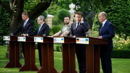 Líderes europeos apoyan ‘candidatura inmediata’ de Ucrania a UE