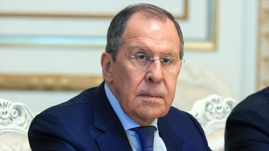 El ministro de Relaciones Exteriores de Rusia, Serguéi Lavrov, asiste a una reunión, 9 de junio de 2022. (Foto: APF)