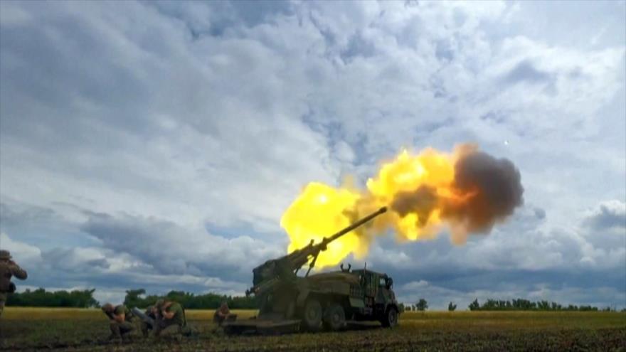 Rusia destruye 10 obuses Howitzer suministrados a Ucrania por Occidente.