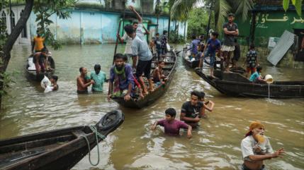 Inundaciones en Bangladés e India dejan unas 85 víctimas mortales