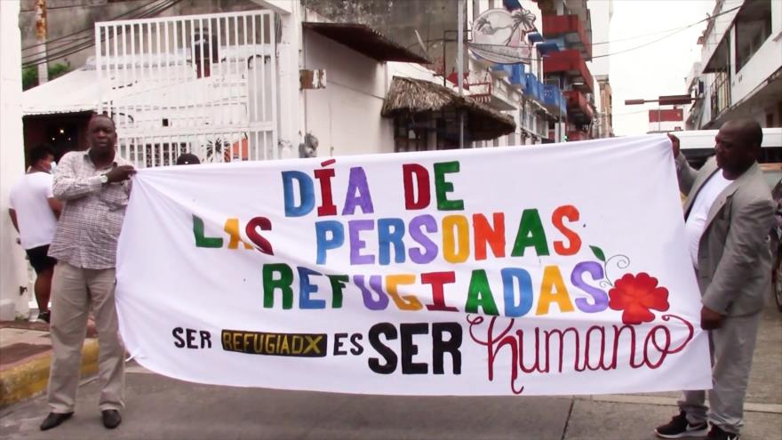 Migrantes marchan en Día de Refugiados en la Frontera Sur de México