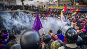 Alianza por DDHH denuncia uso de fuerza en protestas de Ecuador 