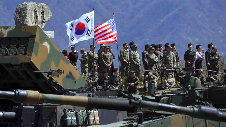 Ejercicios militares conjuntos de EE.UU. y Corea del Sur.