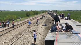 Descarrilamiento de tren en EEUU deja “múltiples” muertos y heridos