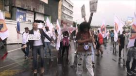 Marchan en Panamá para exigir el congelamiento de la Canasta Básica