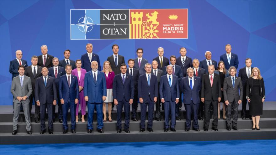 Los jefes de estados miembros de la OTAN, se reúnen en la cumbre del bloque, en Madrid, España.