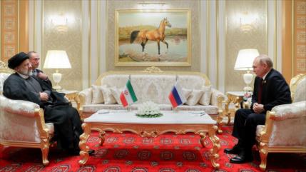 Putin y Raisi prometen potenciar nexos ya fuertes entre Rusia e Irán