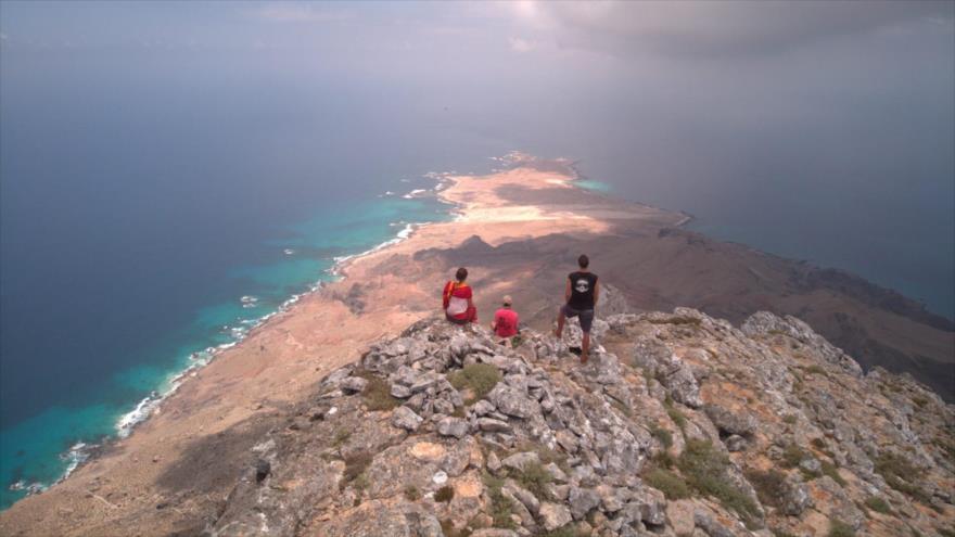 Una vista de la isla yemení de Abd al-Kuri.