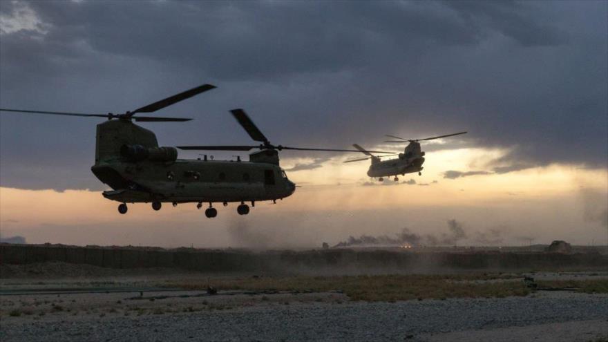 Helicópteros CH-47 transportan tropas estadounidenses, noreste de Siria, 24 de mayo de 2021. (Foto: Getty Images)