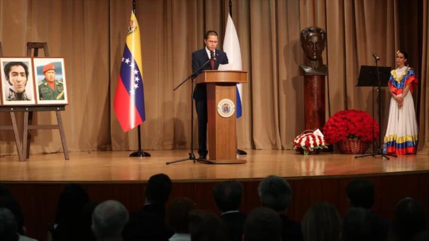 Canciller venezolano, Carlos Faría, en un acto de celebración por el 211° aniversario de la Declaración de Independencia de Venezuela, 5 de julio de 2022. (Foto: gob.ve)
