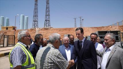 Bashar Al-Asad visita por primera vez Alepo tras su liberación