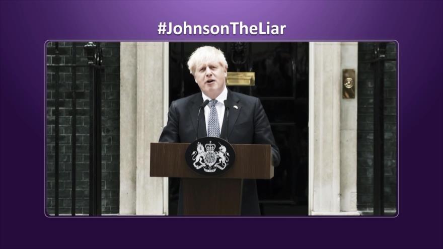 Caída de Boris Johnson por sus mentiras | Etiquetaje