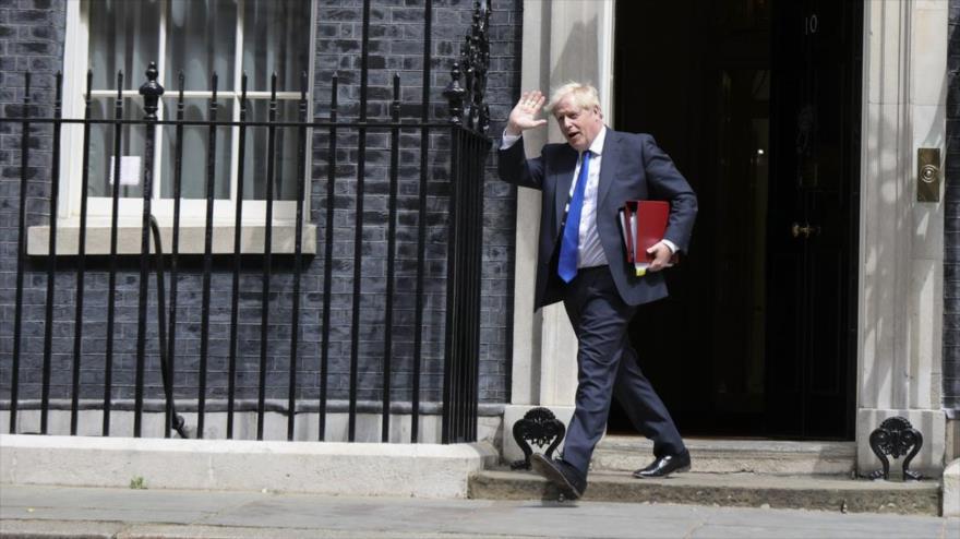 El primer ministro del Reino Unido, Boris Johnson, en el 10 del Downing Street, 6 de julio de 2022.