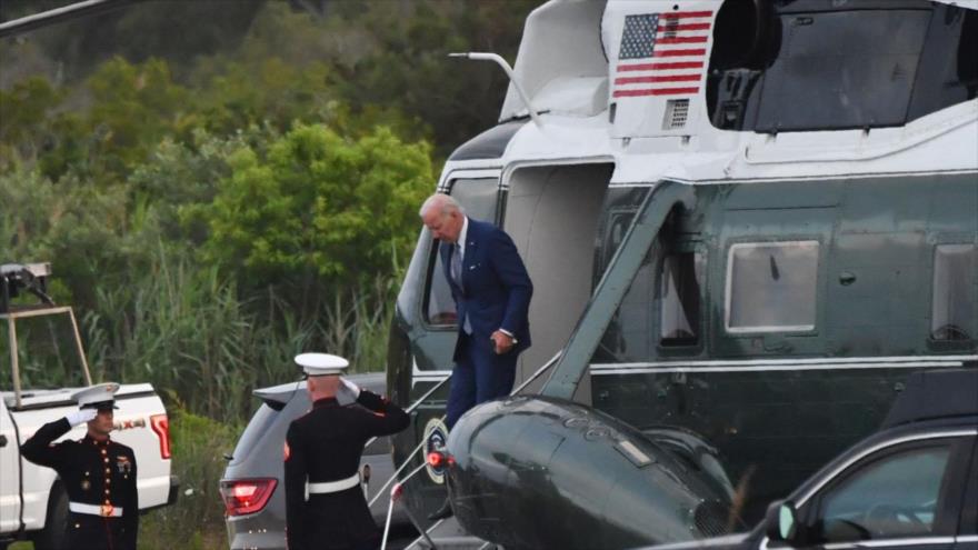 Presidente de EE.UU., Joe Biden, llega a Lewes, Delware, 8 de julio de 2022. (Foto: AFP)