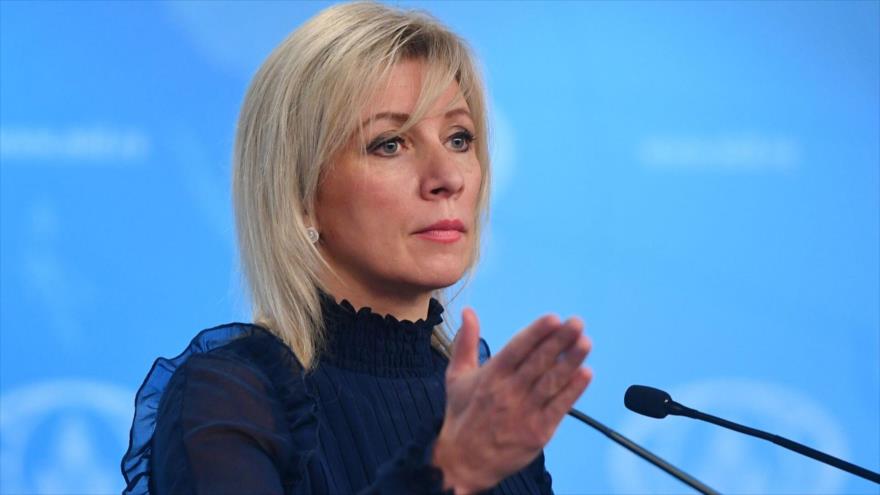 Portavoz de la Cancillería de Rusia, María Zajarova.