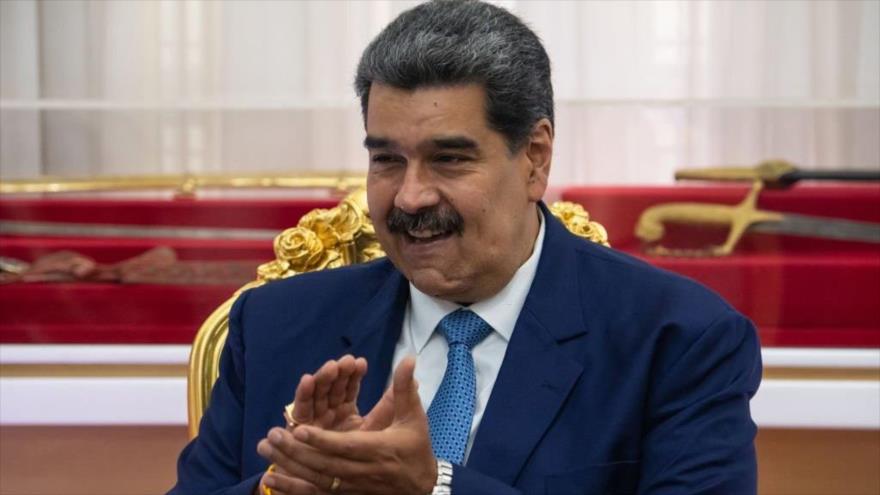 Presidente venezolano, Nicolás Maduro, en una conferencia de prensa en el Palacio de Miraflores en Caracas (capital), 11 de julio de 2022. (Foto: Getty Images)