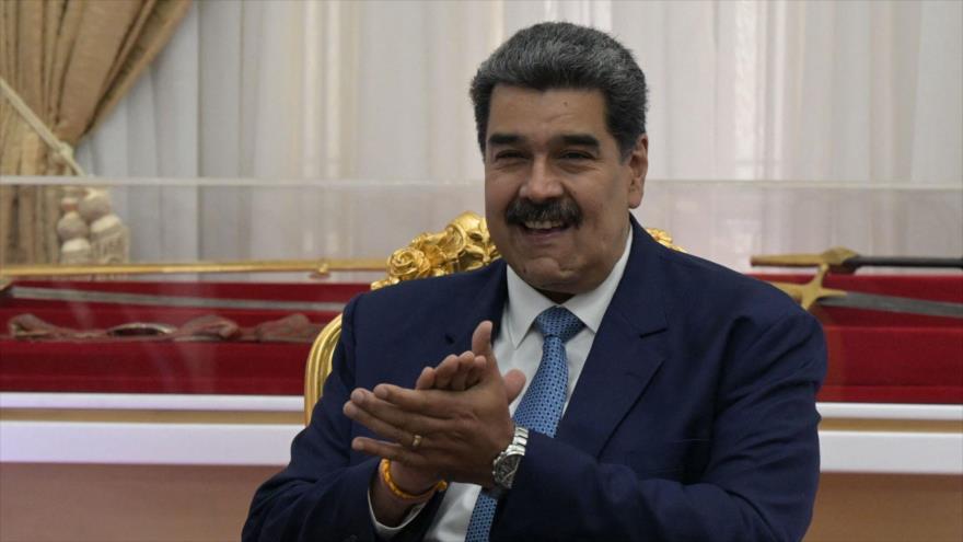 El presidente de Venezuela, Nicolás Maduro, en un acto en el palacio presidencial de Miraflores en Caracas, 11 de julio de 2022. (Foto: AFP)