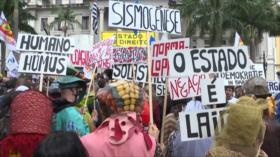 Brasileños marchan en defensa de democracia pisoteada por Bolsonaro