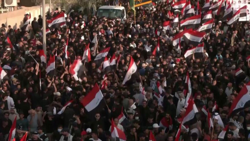 Manifestantes piden la formación inmediata del Gobierno en Irak