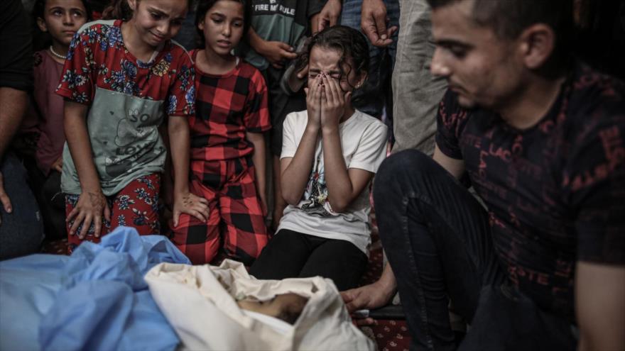 Funeral de un niño palestino matado por ataque israelí en Gaza, 11 de agosto de 2022. (Foto: Getty Images)
