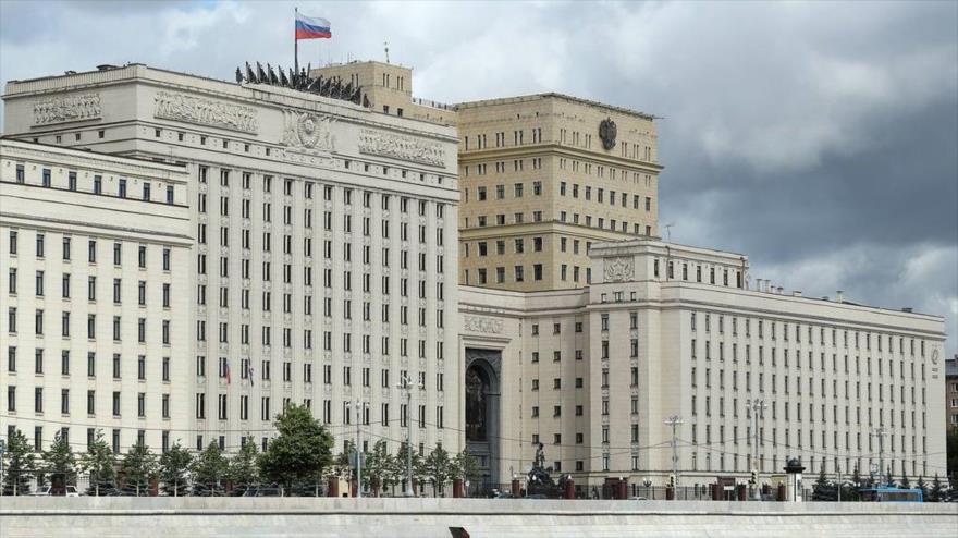 Edificio del Ministerio de Defensa de Rusia, en Moscú, la capital. (Foto: TASS)