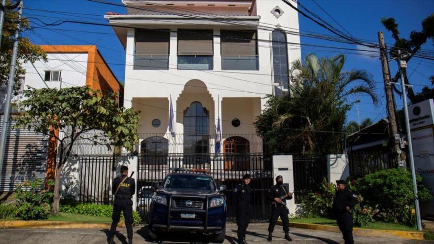 Exsede de la Organización de los Estados Americanos (OEA) en Managua, la capital de Nicaragua, 25 de abril de 2022. (Foto; Reuters)