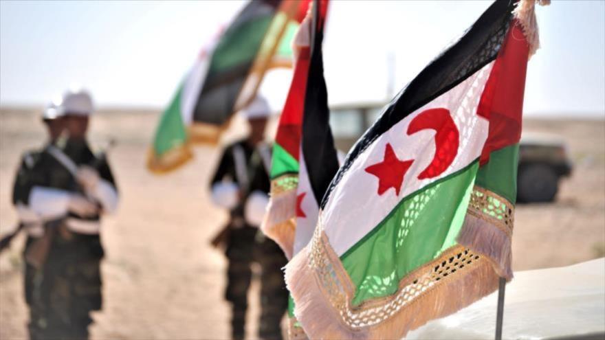 Banderas de la República Árabe Saharaui Democrática (RASD).