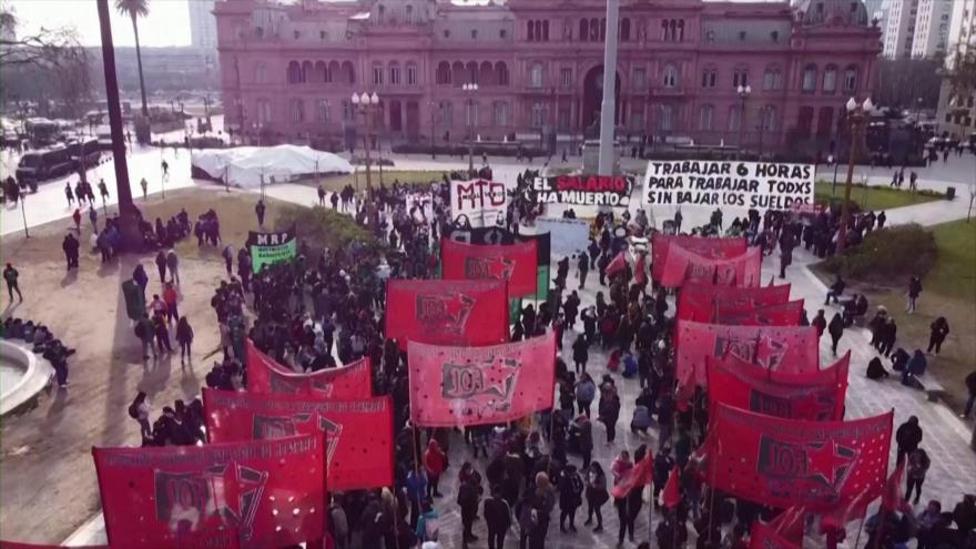 Organizaciones de Argentina exigen incremento de salario mínimo