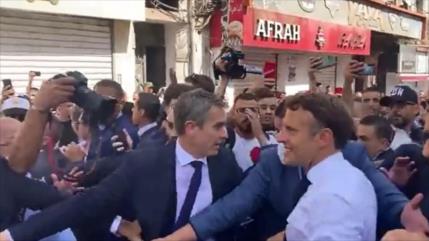 Captado en cámara: Gritan ‘Larga vida a Argelia’ en visita de Macron