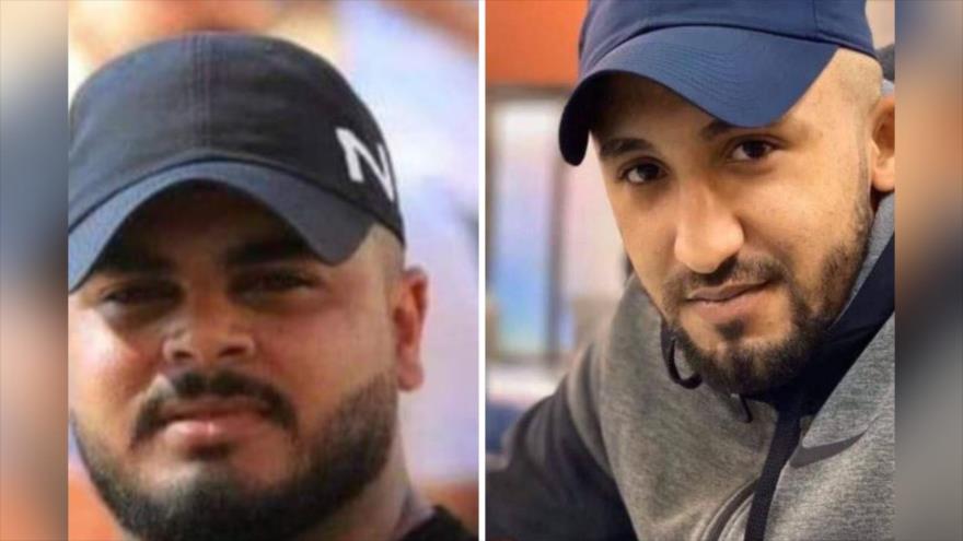 Samer Jaled y Yazan Afaneh, jovenes palestinos asesinados por las fuerzas israelíes en la ocupada Cisjordania.