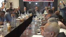 Damasco celebra una rueda de prensa en solidaridad con presos palestinos 