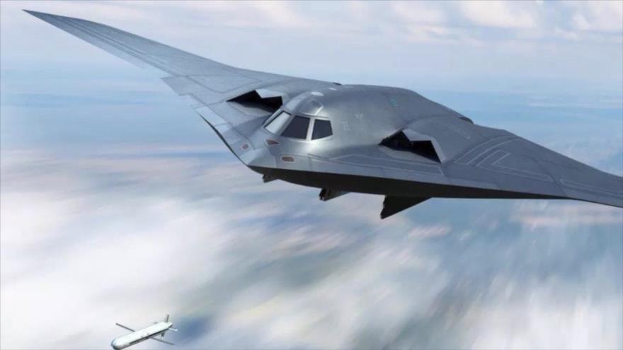 Imagen ilustrativa del bombardero furtivo chino H-20.